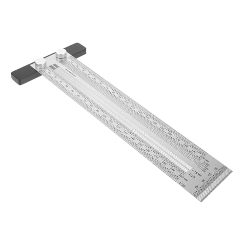 DECOMELODY Holzlege Lineal Form Langlebiges Ergonomisches Anreißwerkzeug Holzverarbeitung Messwerkzeug Präzises Flexibles Zimmermannsmaß für und Heimwerker von DECOMELODY