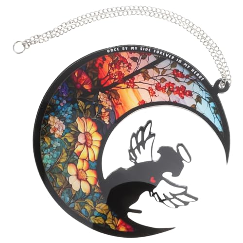 DECOMELODY Hund Gedenk Suncatcher Langlebig Fensterschmuck für Haustierverlust Stabiles Leichtes Fensterhänge Ornament Vielseitige Deko für Zuhause Büro Laden Erinnerungsanhänger von DECOMELODY