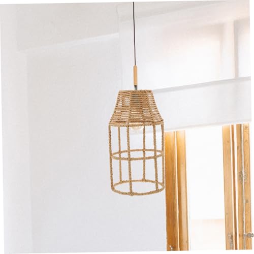 DECOMELODY Japanischer Stil Lampenschirm Deckenleuchte Geflochtene Lampe Lampenschirm für Restaurant Wohnzimmer Schlafzimmer Rustikaler Boho Deko DECOMELODY Japanischer Stil Lampenschirm Deckenleuchte Geflochtene Lampe Lampenschirm für Restaurant Wohnzimmer Schlafzimmer Rustikaler Boho Deko von DECOMELODY