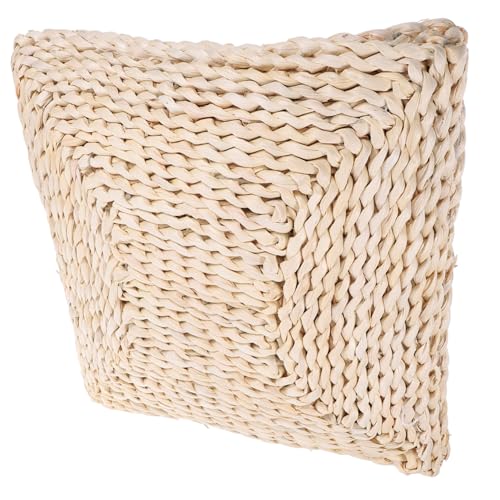 DECOMELODY Japanisches Sitzkissen Dickes Handgefertigtes Bodenkissen aus Natürlichem Stroh Atmungsaktiv und Robust Vielseitig für Wohnzimmer Yoga Picknick und Büro Geeignet von DECOMELODY