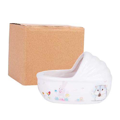 DECOMELODY Keramik Hamsterbadewanne Adorable Badezimmer Reinigungsset Kreative Haustier Badewanne Für Hamster Sandbad Zufällige Farbe Zufällige Farbe von DECOMELODY