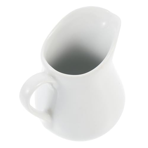 DECOMELODY Keramik Milchkanne Kreativer Hitzebeständiger Food Container für Kaffee Party Hochzeit Schlichtes Niedliches Design als für Freunde und Familie von DECOMELODY