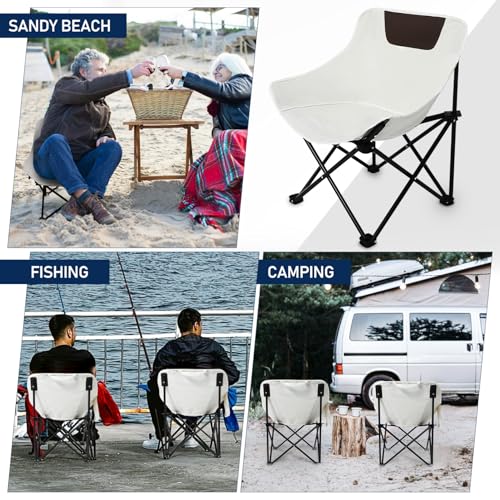 DECOMELODY Klappbarer Outdoor Campingstuhl mit Oxford Stoff Stabil und Faltbar Inklusive Tragetasche Vielseitiger Strand Gartensessel für Wanderungen Angeln und Picknicks Tragbar und von DECOMELODY