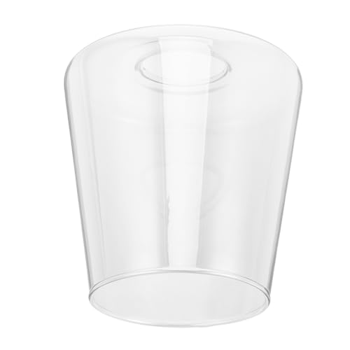 DECOMELODY Klares Glas Lampenschirm Zylinderform Fassung Ersatz Lampenabdeckung für Pendelleuchte Tischlampe Wandlampe Kronleuchter Bohrung Hitzebeständig Pflegeleicht Elegant von DECOMELODY