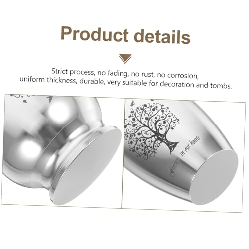 DECOMELODY Kleine Tierurne aus Aluminiumlegierung für Hunde Katzenasche Kompakt Robust Gedenkhaft zur Aufbewahrung von Haustierasche und Andenken Geeignet von DECOMELODY