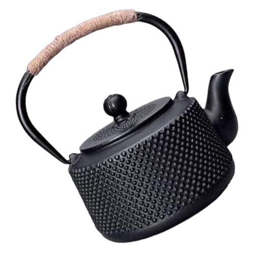 DECOMELODY Kleiner Gusseiserner Teekessel Japanischer Stil Robust Langlebig für Büro und Zuhause Stilvolles Tearoom Zubehör Ansprechendes Vintage Design Kompakt Leicht Transportabel von DECOMELODY
