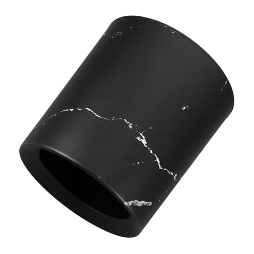 DECOMELODY Kleiner Mülleimer mit Elegantem Marmor design Kompakt und Platzsparend Leicht zu Reinigen als Home Garbage Can für Badezimmer Küche Büro und Schreibtisch von DECOMELODY
