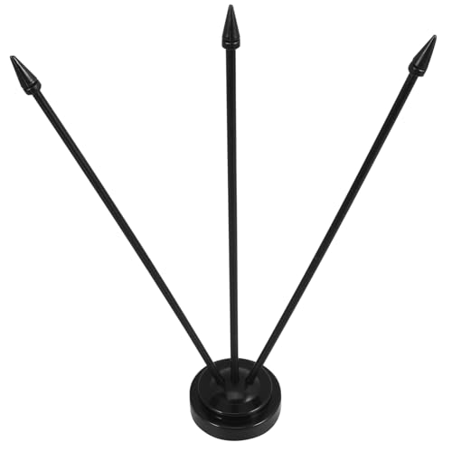 DECOMELODY Kleiner Schreibtisch Flaggenhalter Kunststoff Mini Flaggenständer für Büro Veranstaltungen Stabiler Fahnenmast Basis für Präsentationen und Ausstellungen von DECOMELODY