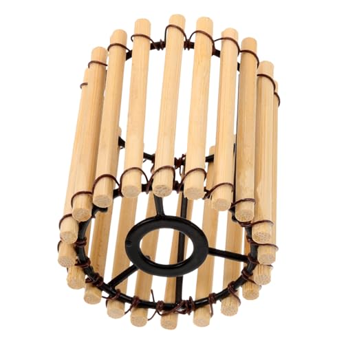 DECOMELODY Kleiner handgefertigter Lampenschirm Stabiler Lampenbezug Runde Form Vielseitig Einsetzbar für Wohnraum Schlafzimmer Tischleuchte von DECOMELODY