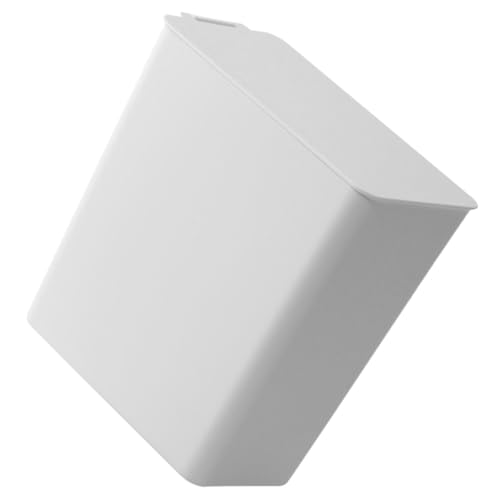 DECOMELODY Kompakter Mini Abfalleimer mit Flip Deckel Robuster Desktop Mülleimer für Schreibtisch Vielseitiger Abfallbehälter für Büro Schlafzimmer Küche und Wohnzimmer Platzsparend und von DECOMELODY