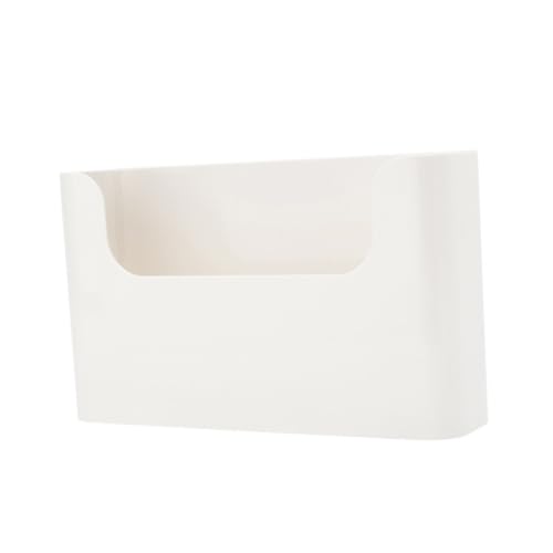 DECOMELODY Küchen Aufbewahrungsregal mit Kräftiger Saugnapf Halterung Bohrfreier Kühlschrank Seitlicher Organizer Platzsparendes Weißes Hängeregal für Haushalt und Vorratsraum von DECOMELODY