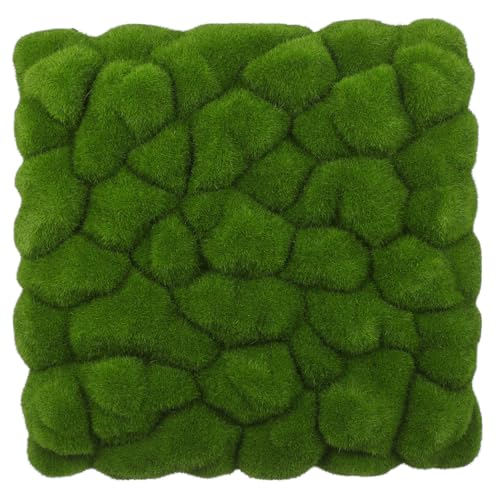 DECOMELODY Künstliches Moos Panel Grün Pflegeleicht UV Beständig Einfach zu Montieren Dekoratives Moos Schaumstoff Element für Innenräume Grüne Wandgestaltung Langlebiges von DECOMELODY