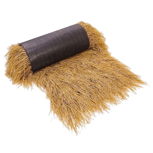 DECOMELODY Künstliches Simuliertes Strohdach Dekoratives Naturgetreues Terrassendach für Garten Patio Balkon Wetterbeständig Pflegeleicht für ländlichen Stil Outdoor deko von DECOMELODY