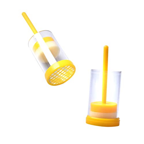 DECOMELODY Bienenkönigin-markierungsflasche Mit Kolben Kunststoff-imkereiausrüstung Für Bienenzucht Und Identifizierung Der Königin DECOMELODY Bienenkönigin-markierungsflasche Mit Kolben Kunststoff-imkereiausrüstung Für Bienenzucht Und Identifizierung Der Königin von DECOMELODY