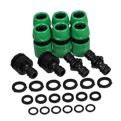 DECOMELODY Kunststoff Schnellkupplung mit Dichtung und Stoppring Schlauchverbinder für Gartenbewässerung Einfacher Anschluss für Gartenschlauch Kompatibel mit Wasserleitungen Schnelle DECOMELODY Kunststoff Schnellkupplung mit Dichtung und Stoppring Schlauchverbinder für Gartenbewässerung Einfacher Anschluss für Gartenschlauch Kompatibel mit Wasserleitungen Schnelle von DECOMELODY