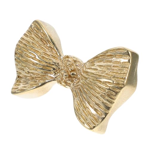 DECOMELODY Kupfer Bow Form Schrankgriff Dekorativer Metallschubladenknopf Korrosionsbeständig Einfache Montage Stilvoller Griff für Kommode Kleiderschrank Küchenschrank Elegantes von DECOMELODY