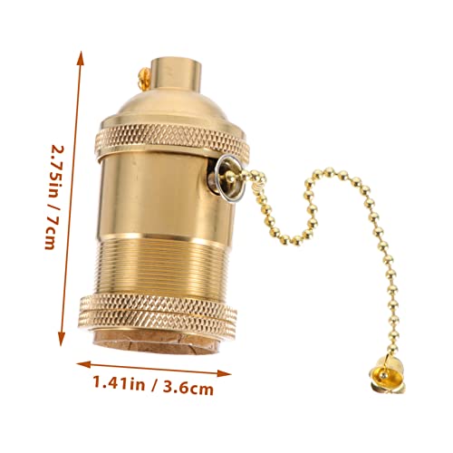 DECOMELODY Kupfer Schraubfassung Lampenhalter Retro Vintage Lampensockel für DIY Pendelleuchte Langlebig Kompakt Dekorativ Geeignet für Wohnzimmer Bar Hotel Restaurant DECOMELODY Kupfer Schraubfassung Lampenhalter Retro Vintage Lampensockel für DIY Pendelleuchte Langlebig Kompakt Dekorativ Geeignet für Wohnzimmer Bar Hotel Restaurant von DECOMELODY