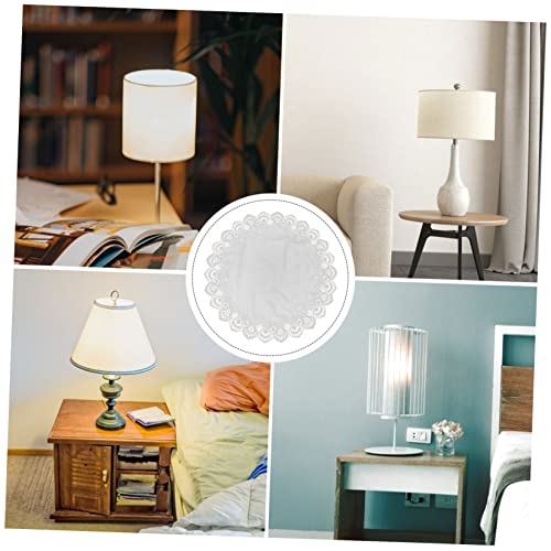 DECOMELODY Lace Lampenschirm Abdeckung Rund Staubschutz Tischlampe Schutz Hauchzartes Netzgewebe Elegante Wohnraumdekoration Zufällige Farbe Zufällige Farbe von DECOMELODY