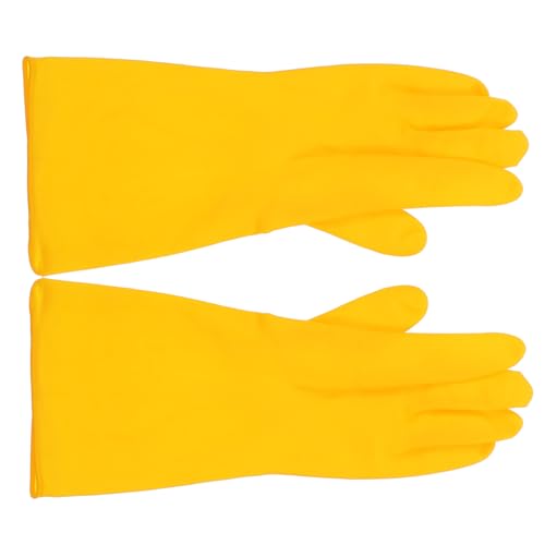 DECOMELODY Latex Spülhandschuhe Wiederverwendbare Dicke Gummihandschuhe Verlängert Wasserfest Geschlechtsneutral Vielseitig für Küche Haushalt Autowäsche und Reinigung DECOMELODY Latex Spülhandschuhe Wiederverwendbare Dicke Gummihandschuhe Verlängert Wasserfest Geschlechtsneutral Vielseitig für Küche Haushalt Autowäsche und Reinigung von DECOMELODY