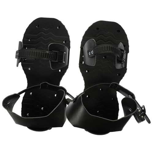 DECOMELODY Lawn Aerator Spiked Shoes mit Verstellbarem Gurt Strapazierfähig und Langlebig Geeignet für Rasen Garten Terrasse und Baustelle Fördern Belüftung und Nährstoffzufuhr von DECOMELODY