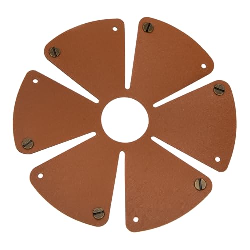 DECOMELODY Leder Lampenschirm Outdoor Camping Lampenabdeckung Braun Wärme Spendender Eleganter Lampenschirm für Mobile Garten Campingleuchten Robust Stilvoll Praktische Outdoor laternenhülle von DECOMELODY