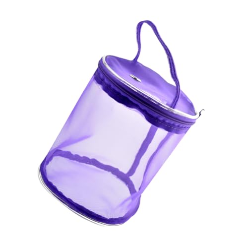DECOMELODY Leichte Strickgarn Aufbewahrungstasche S Natürlicher Geruchloser Strickhalter Kompakter Projekttasche für Strickbegeisterte Praktische Garn Organizer Tote Bag in Violett von DECOMELODY