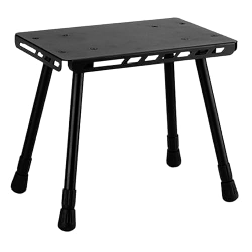 DECOMELODY Leichter Klappbarer Campingtisch aus Robustem Eisen Tragbarer Outdoor Tisch für Picknick Grill Wandern und Camping Langlebig Praktisch und Einfach zu Transportieren von DECOMELODY