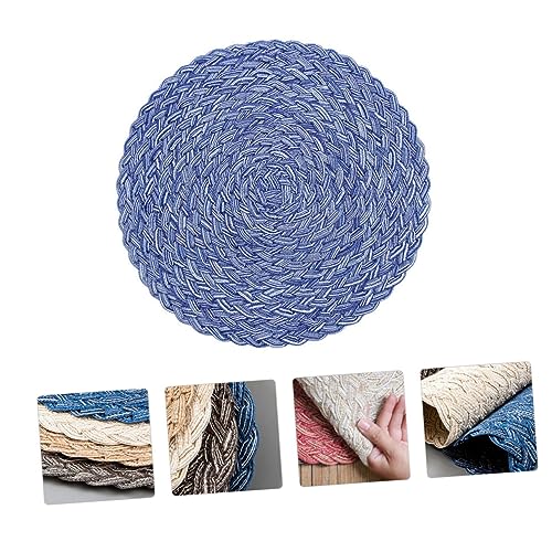 DECOMELODY Lustiges Katzen Kratzbrett aus Gewebtem Material Atmungsaktiv und Bequem Rund Katzenfreundliches Spiel und Ruhepad Schützt Möbel vor Kratzschäden Farblich Sortiert Zufällige Farbe von DECOMELODY