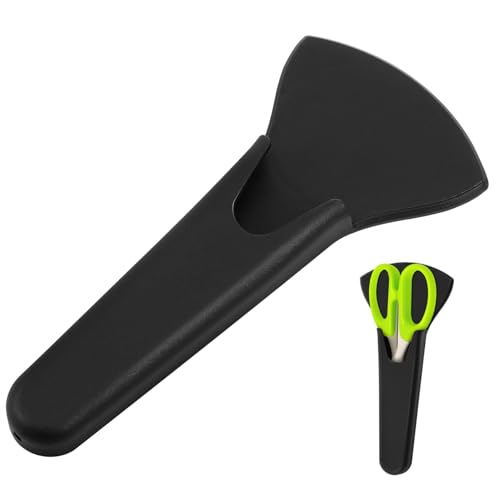 DECOMELODY Magnetische Kühlschrank -scherhülle Form Klein Magnetischer Scherenhalter Kühlschrankmagnet-organizer Magnethalter Schlüssel Veranstalter Kühlschrank Magnetisch Plastik Schwarz von DECOMELODY