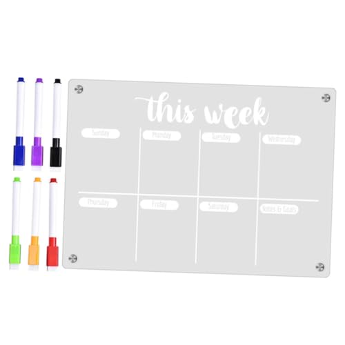 DECOMELODY Magnetische To do Liste Kühlschrank Trocken Abwischbar Kleine Transparente Acryltafel mit Whiteboard markern Magnetischer Küchenplaner Memo Board für Haushalt und Büro DECOMELODY Magnetische To do Liste Kühlschrank Trocken Abwischbar Kleine Transparente Acryltafel mit Whiteboard markern Magnetischer Küchenplaner Memo Board für Haushalt und Büro von DECOMELODY