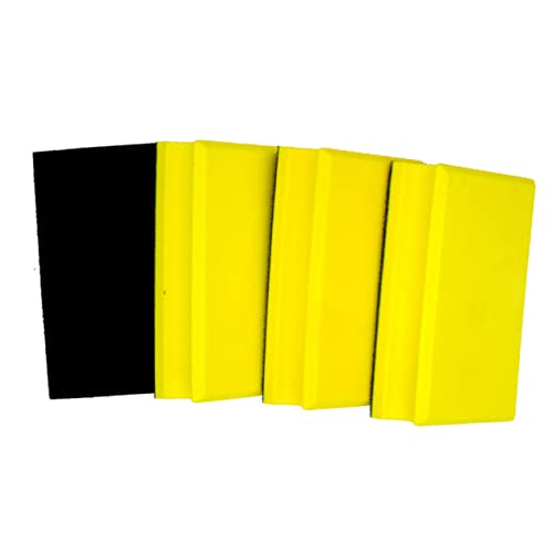 DECOMELODY Manueller Schleifblock PU Schleifscheibe mit Haken und Schlaufe Polierwerkzeug für Auto und Handpolitur Robuste Handhabung Gelb von DECOMELODY