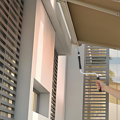 DECOMELODY Markisenkurbel Metallgriff Awning Crank Handle für Sonnenschutz und Regenschutz Manuelle Bedienung Passend für Rollladen und Markisen Platzsparend Robust und Langlebig von DECOMELODY
