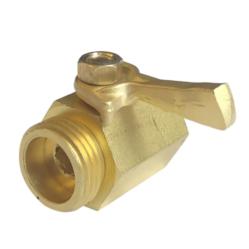 DECOMELODY Messing Gartenschlauch Anschluss Kugelhahn mit Absperrfunktion Kupfer Verbinder für Effiziente Gartenbewässerung und Wasserkontrolle DECOMELODY Messing Gartenschlauch Anschluss Kugelhahn mit Absperrfunktion Kupfer Verbinder für Effiziente Gartenbewässerung und Wasserkontrolle von DECOMELODY