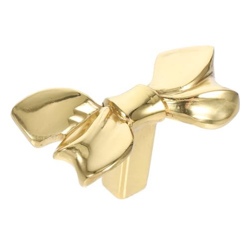 DECOMELODY Messing schrankknopf Bowknot Design Dekorativer Möbelknopf für Kommode und Schublade Robustes Material Einfache Montage Geeignet für Küche Schlafzimmer Büro und Wohnräume von DECOMELODY