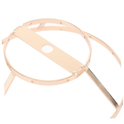 DECOMELODY Metall Lampenschirm Gestell DIY Lampenrahmen Stabiles Doppeltes Goldfarbenes Gestell mit Lampenschirm Halter für Tischlampe und Kronleuchter von DECOMELODY