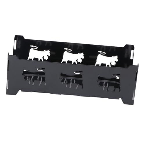 DECOMELODY Mini Käsegrill Set mit Antihaft Beschichtung Hitzebeständigem Backblech und Holzgriff Mit Kleinem Spatel und Schwarzem Ofenrost Tragbar für Camping Fondue und Outdoor Küche von DECOMELODY