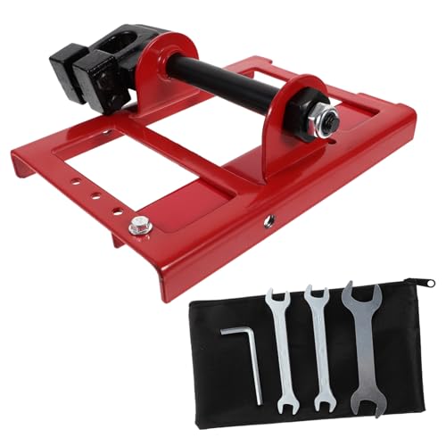 DECOMELODY Mini Vertikales Kettensägen Millingset Einstellbare Holzschneideführung Stabiler Planking Milling Bar Holzschnittwerkzeug für Heimwerker und Zimmerleute Teiliges Rotes von DECOMELODY