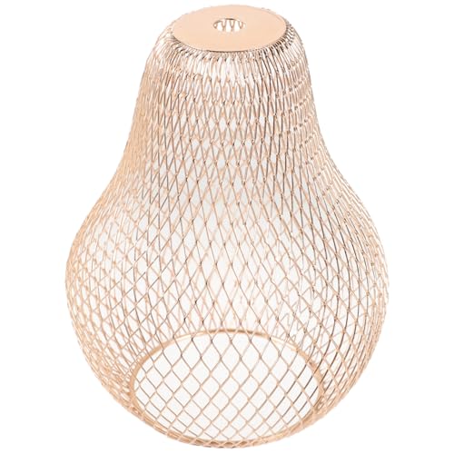 DECOMELODY Moderner Goldener Metall lampenschirm aus Eisen mit Hohlem Design Ersatz lampenschirm für Pendelleuchte Deckenlampe für Wohnzimmer Schlafzimmer Restaurant Büro von DECOMELODY