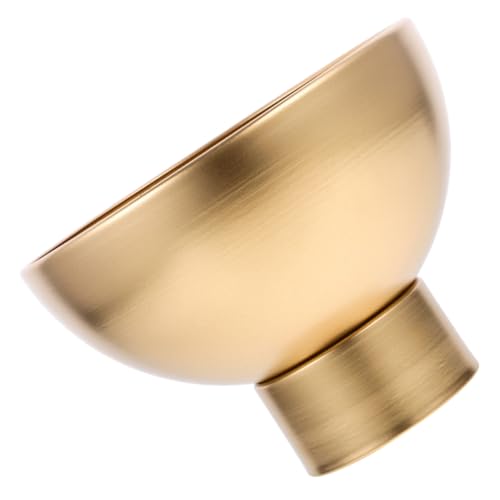 DECOMELODY Moderner Metallischer Blumentopf Großer Runder Übertopf mit Hohem Sockel Dekorativer Pflanzkübel für Sims Wohnzimmer Schreibtisch für Garten und Innenräume von DECOMELODY