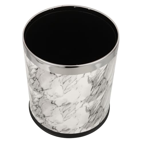 DECOMELODY Moderner Mülleimer mit Marmor design Stabiler Kunststoff abfalleimer Vielseitiger Haushalt Papierkorb für Küche Bad Wohnzimmer und Büro Eleganter Abfallbehälter DECOMELODY Moderner Mülleimer mit Marmor design Stabiler Kunststoff abfalleimer Vielseitiger Haushalt Papierkorb für Küche Bad Wohnzimmer und Büro Eleganter Abfallbehälter von DECOMELODY
