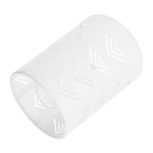 DECOMELODY Moderner Runder Lampenschirm mit Hohlem Design Fassung Dekorative Lichtwirkung für Tischlampen Decken und Wandleuchten Geeignet für Schlafzimmer Wohnzimmer Arbeitszimmer von DECOMELODY