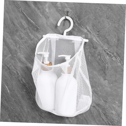 DECOMELODY Multifunktionaler Aufbewahrungsbeutel aus Weißem Netzgewebe mit Drehbarem Haken Tragbarer Wäscheklammerbeutel und Mesh Hängesack für Haushalt Küche und Bad zur Praktischen DECOMELODY Multifunktionaler Aufbewahrungsbeutel aus Weißem Netzgewebe mit Drehbarem Haken Tragbarer Wäscheklammerbeutel und Mesh Hängesack für Haushalt Küche und Bad zur Praktischen von DECOMELODY