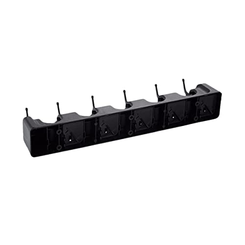 DECOMELODY Multifunktionaler und Bürstenhalter Wandmontage mit Positionen und Haken für Garten Garage Wäscherei und Büro Robust Einfach von DECOMELODY