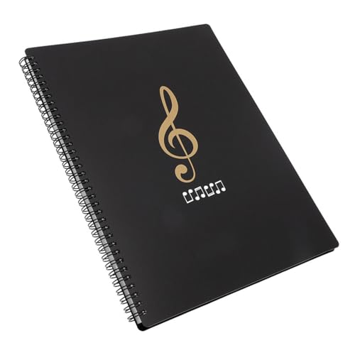 DECOMELODY Musikordner für Notenblätter mit Doppelten Seiten Mehrlagige Notenmappe für Klavierspieler und Musiker Langlebiger Musik score ordner für Praktische Aufbewahrung und Schnellen von DECOMELODY