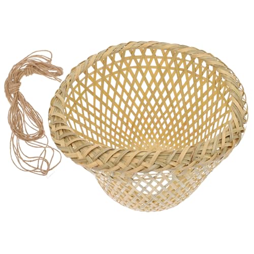 DECOMELODY Natürlicher Lampenschirm Hängend Handgewebt Dekorativer Lampenschirm für Tischlampe Stehlampe Deckenleuchte Wandlampe Wohnzimmer Schlafzimmer Esszimmer von DECOMELODY