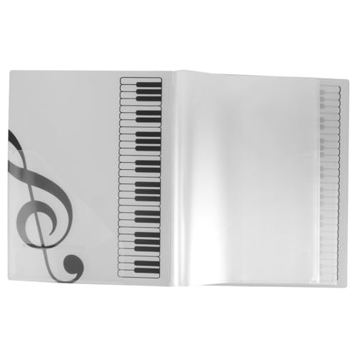 DECOMELODY Notenmappe mit Seiten Musiknoten Ordner für Klavier und Chor Leichter frostiger Musikordner zum Aufbewahren und Organisieren von Notenblättern DECOMELODY Notenmappe mit Seiten Musiknoten Ordner für Klavier und Chor Leichter frostiger Musikordner zum Aufbewahren und Organisieren von Notenblättern von DECOMELODY