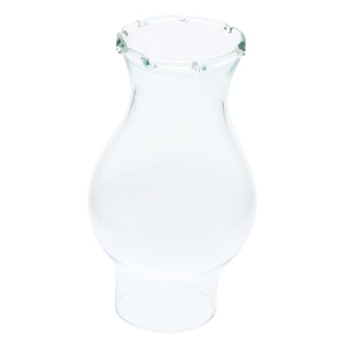 DECOMELODY Öllampen Ersatzglas Transparent Öl Lampenschirm Vintage Design Glasabdeckung für Petroleumlampe Kerzenlaterne Ersatzschirm für Outdoor Camping und Nostalgie Beleuchtung von DECOMELODY