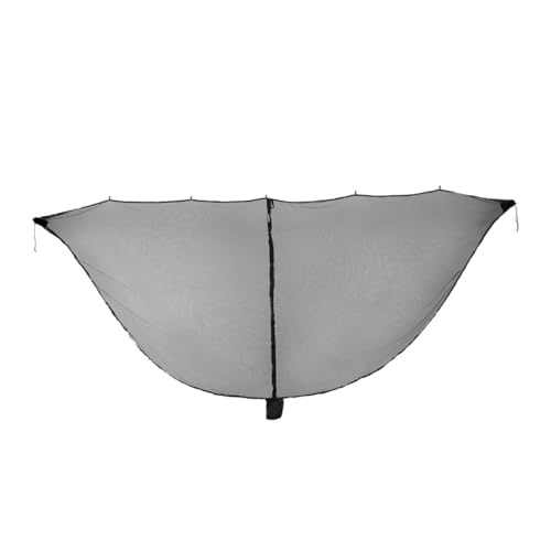 DECOMELODY Outdoor Hängematte mit Abnehmbarem Moskitonetz Langlebiger Insektenschutz für Camping und Garten Einfach zu Reinigen Tragbar Belastbar Schwarz von DECOMELODY