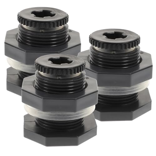 DECOMELODY PVC Anschlussstück mit Dichtung für Regentonne Aquarium Wasserbehälter Anschluss Zubehör Robust Abdichtend von DECOMELODY