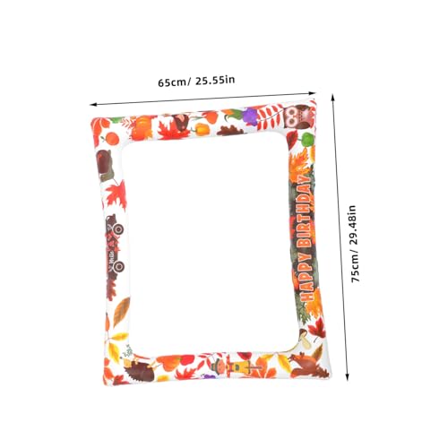DECOMELODY PVC Aufblasbarer Foto-Rahmen für Thanksgiving und Halloween Wiederverwendbare Leichte Selfie-Prop-Dekoration für Herbstpartys und Herbstliche Fotoboxen Einfache Handpumpe Inflation DECOMELODY PVC Aufblasbarer Foto-Rahmen für Thanksgiving und Halloween Wiederverwendbare Leichte Selfie-Prop-Dekoration für Herbstpartys und Herbstliche Fotoboxen Einfache Handpumpe Inflation von DECOMELODY